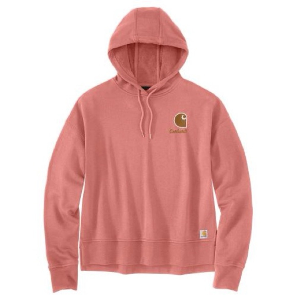 Carhartt Women’s Tencel Fiber Series Loose Fit Hoodie Size L Aged Coral Light